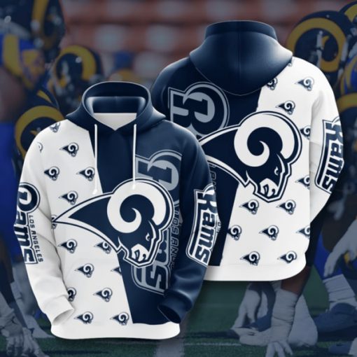 the los angeles rams football team full printing hoodie