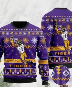 the lsu tigers football christmas ugly sweater 2