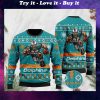 the miami dolphins football team christmas ugly sweater