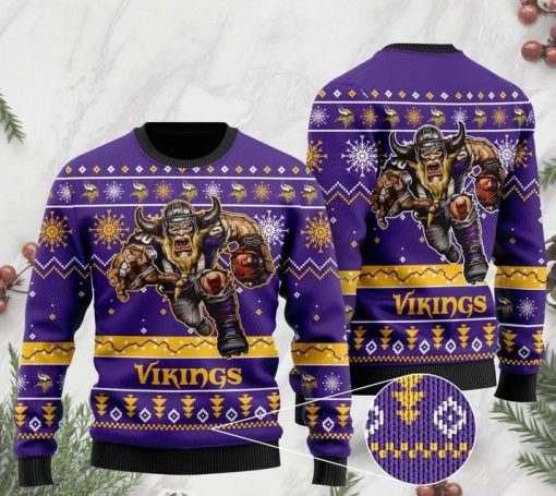 the minnesota vikings football team christmas ugly sweater 2
