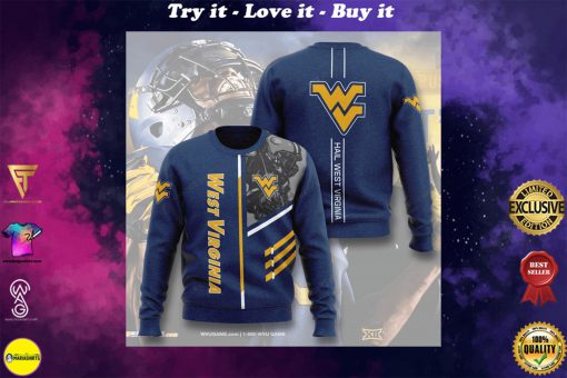 west virginia mountaineers football hail west virginia full printing ugly sweater