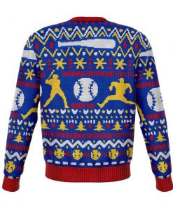 baseball home for christmas all over printed ugly christmas sweater 4