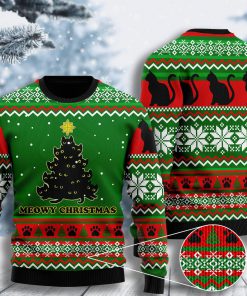 black cat meowy christmas tree all over printed ugly christmas sweater 2 - Copy (2)