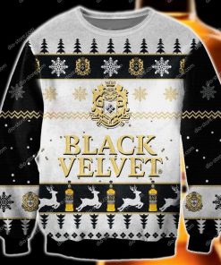 black velvet whiskey all over print ugly christmas sweater 2
