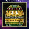 boo bees all over print ugly christmas sweater