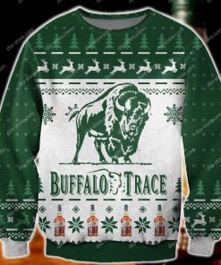 buffalo trace all over printed ugly christmas sweater 2