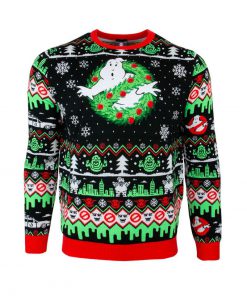 christmas time ghostbusters all over printed ugly christmas sweater 5