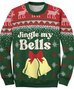 couple shirt jingle my bells all over printed ugly christmas sweater 2