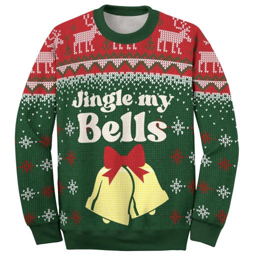 couple shirt jingle my bells all over printed ugly christmas sweater 2