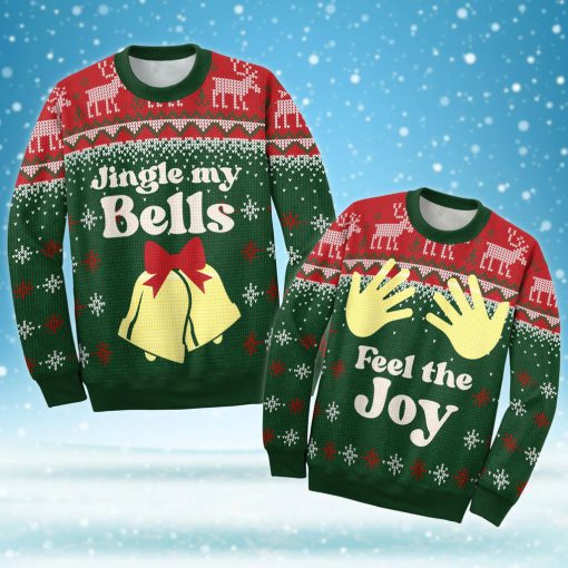 couple shirt jingle my bells all over printed ugly christmas sweater 5