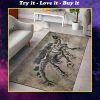 dinosaur fossils full printing rug