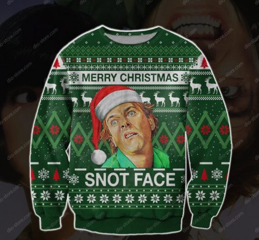 drop dead fred merry christmas snot face ugly christmas sweater 2