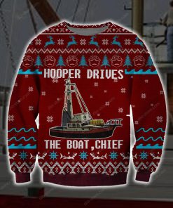hooper drives the boat chief full printing ugly christmas sweater 3