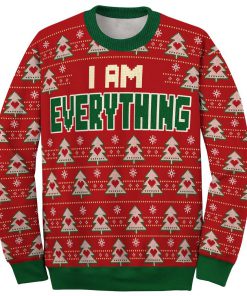 i am everything love couple ugly christmas sweater 4
