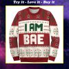 if lost return to bae and im bae couple shirt ugly christmas sweater