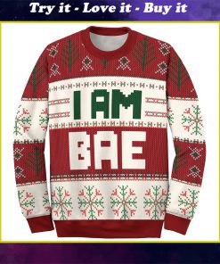 if lost return to bae and im bae couple shirt ugly christmas sweater