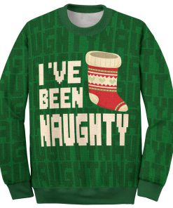 ive been naughty couple shirt ugly christmas sweater 2