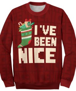 ive been nice couple shirt ugly christmas sweater 2