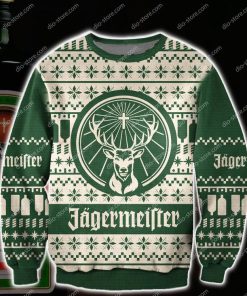 jagermeister all over print ugly christmas sweater 2