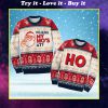 love couple santa claus where my hos at ugly christmas sweater