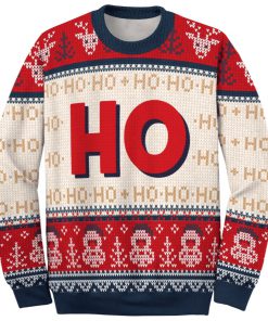 love couple santa claus where my hos at ugly christmas sweater 4