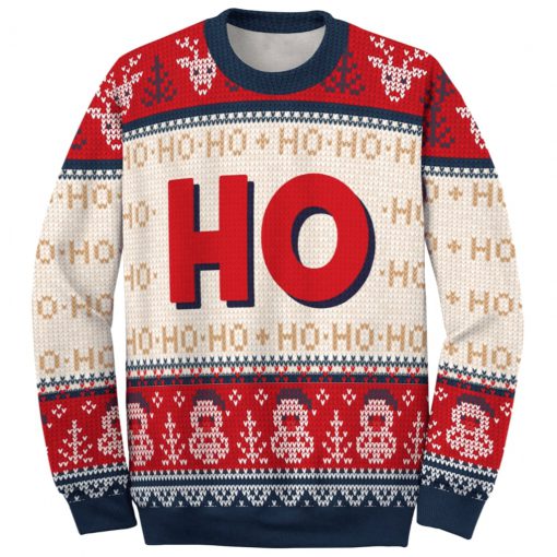love couple santa claus where my hos at ugly christmas sweater 4