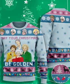 may your christmas be golden the golden girls ugly christmas sweater 2