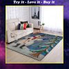 merry christmas and frosty the snowman full printing rug