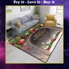 merry christmas and happy new year full printing rug