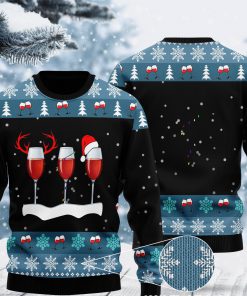 merry christmas with red wine ugly christmas sweater 2 - Copy