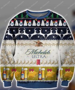 michelob ultra beer all over print ugly christmas sweater 2