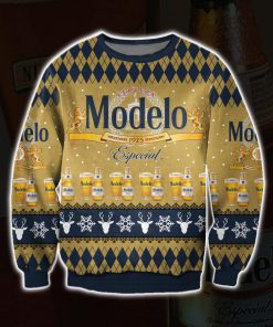 modelo especial beer all over print ugly christmas sweater 3