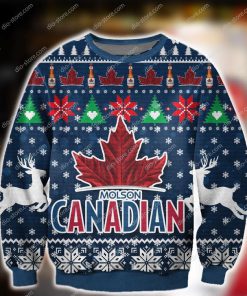 molson canadian beer all over printed ugly christmas sweater 2 - Copy