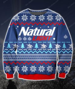 natural light knitting pattern all over printed ugly christmas sweater 2