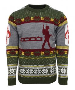 star wars boba fett nordic all over printed ugly christmas sweater 2