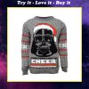 star wars darth vader all over printed ugly christmas sweater