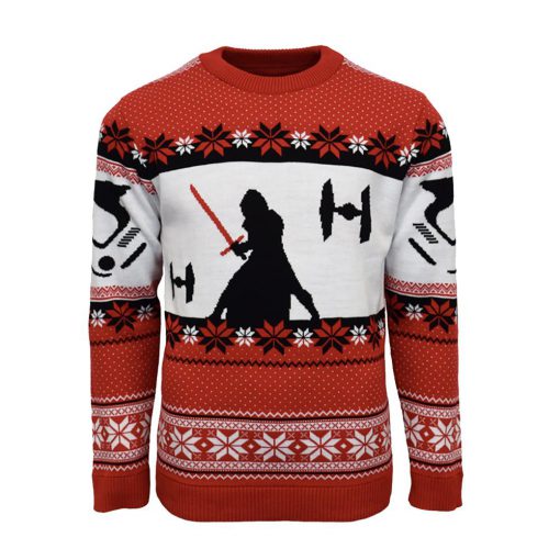 star wars kylo ren all over printed ugly christmas sweater 2