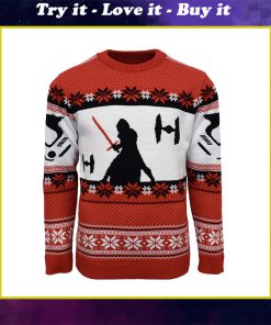star wars kylo ren all over printed ugly christmas sweater