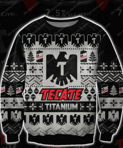 tecate titanium beer all over printed ugly christmas sweater 2