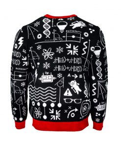 the big bang theory bazinga all over printed ugly christmas sweater 2