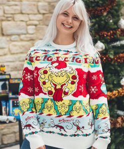 the grinch all over printed ugly christmas sweater 3