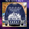 to hell with your mountains show me your busch ugly christmas sweater