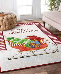 we wish you a merry christmas full printing rug 2