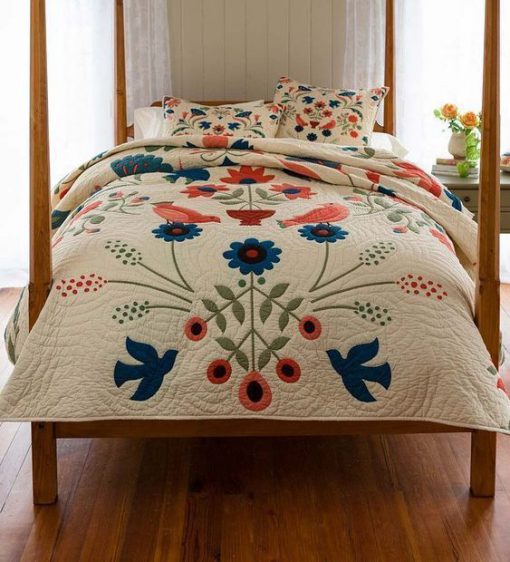 ansley folk art all over printed bedding set 2