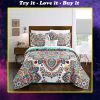 bohemian symbols colorful all over printed bedding set