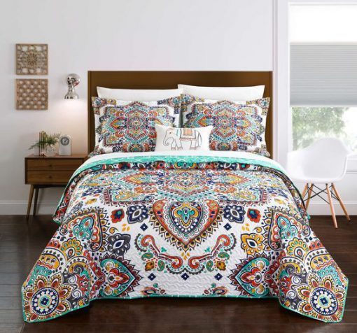 bohemian symbols colorful all over printed bedding set 2