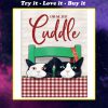 can we just cuddle cat vintage poster
