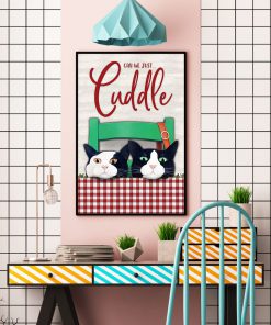 can we just cuddle cat vintage poster 5