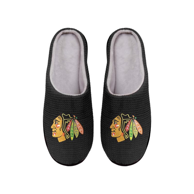 chicago blackhawks nhl full over printed slippers 4