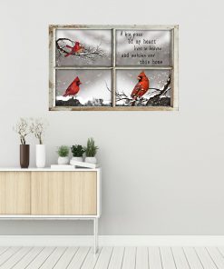 christmas cardinal a big piece of my heart lives in heaven poster 5